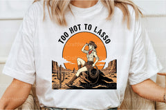 Retro Cowgirl Clipart Bundle: Too Hot to Lasso - CraftNest - Digital Crafting and Art