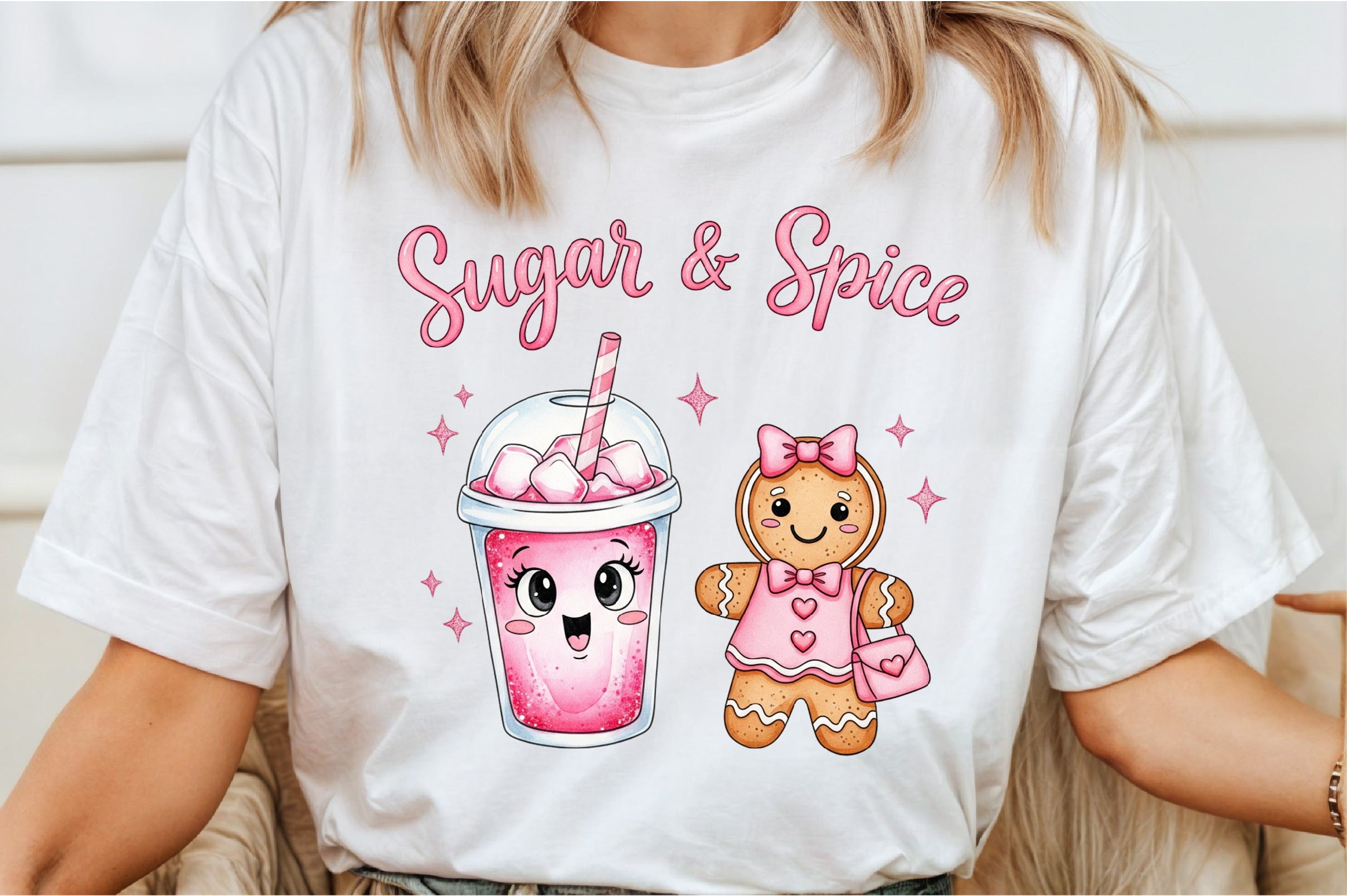 Sugar & Spice Christmas T-Shirt Clipart Bundle