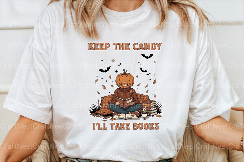 Halloween Pumpkin Ghost Book Lover Clipart Bundle - CraftNest - Digital Crafting and Art