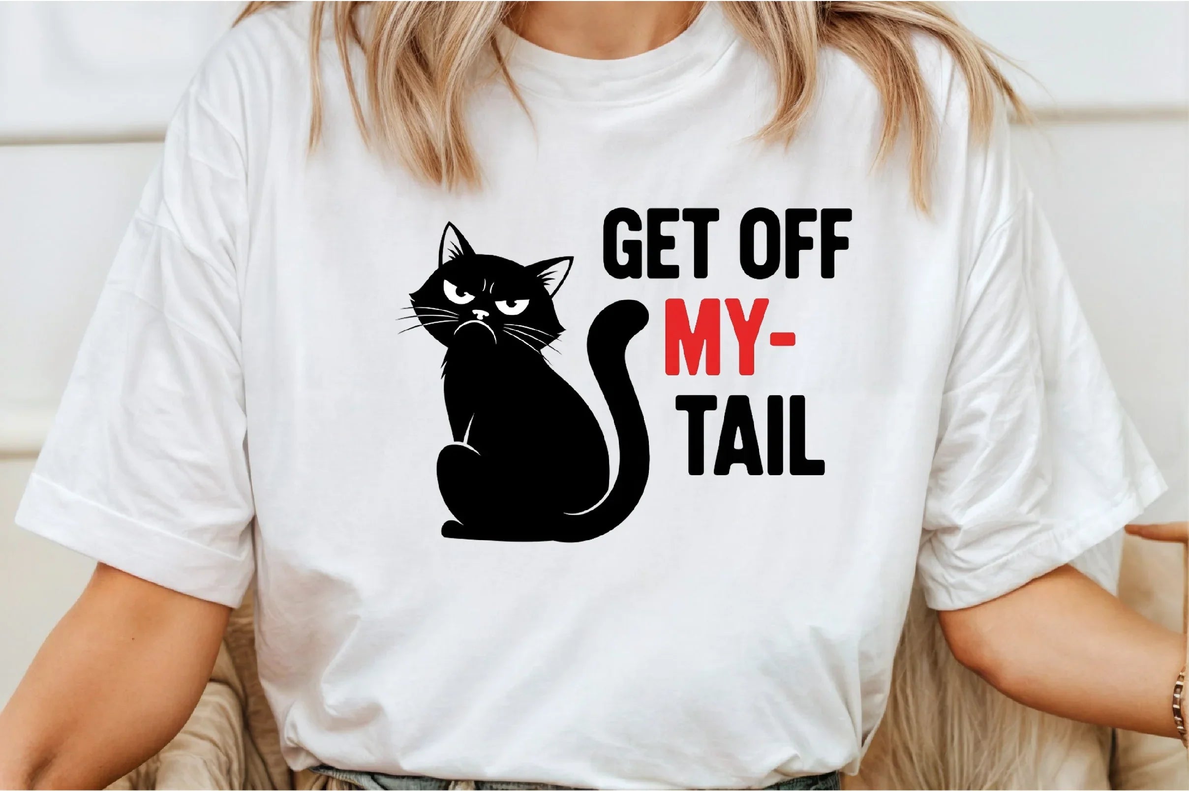 Get Off My Tail Cat Design Clipart Bundle - CraftNest - Digital Crafting and Art