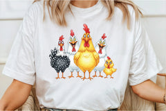 Funny Chickens Clipart Bundle - CraftNest - Digital Crafting and Art