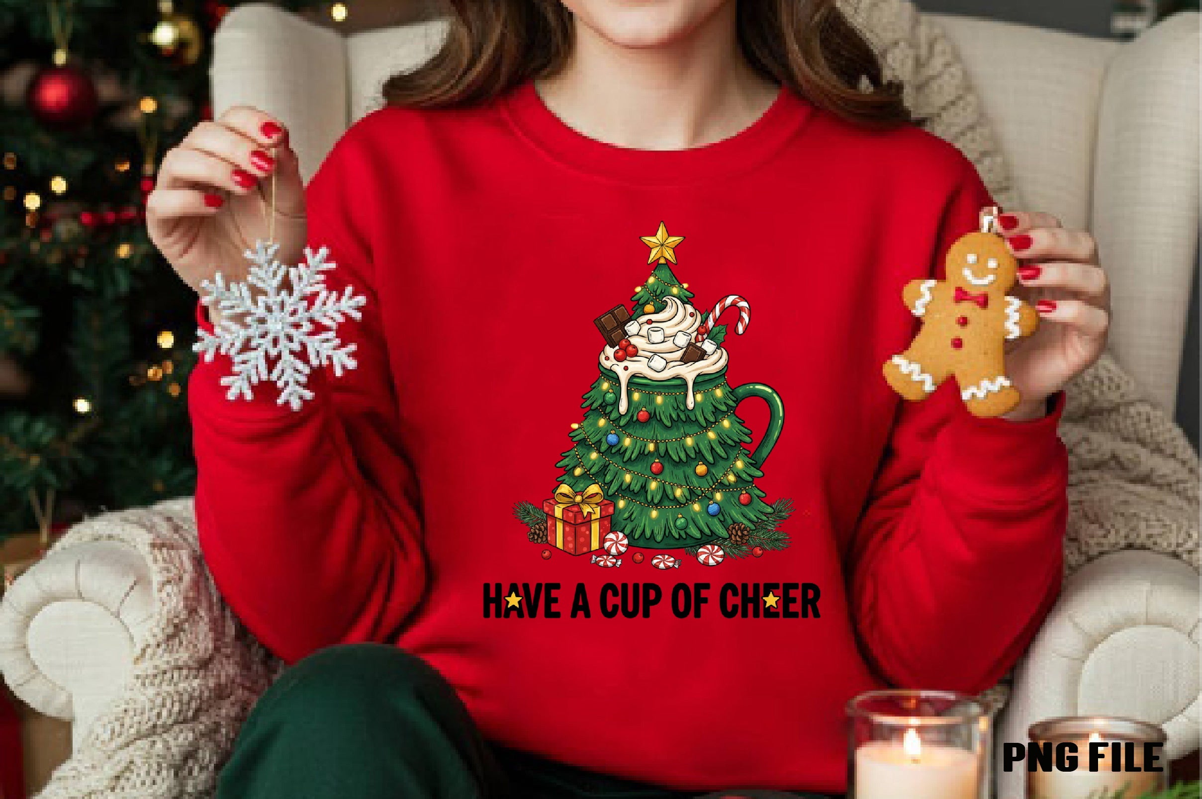 Have A Cup Of Cheer Christmas Clipart Bundle