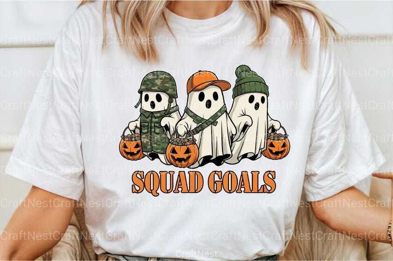 Camo Ghosts Halloween Clipart Bundle - CraftNest - Digital Crafting and Art