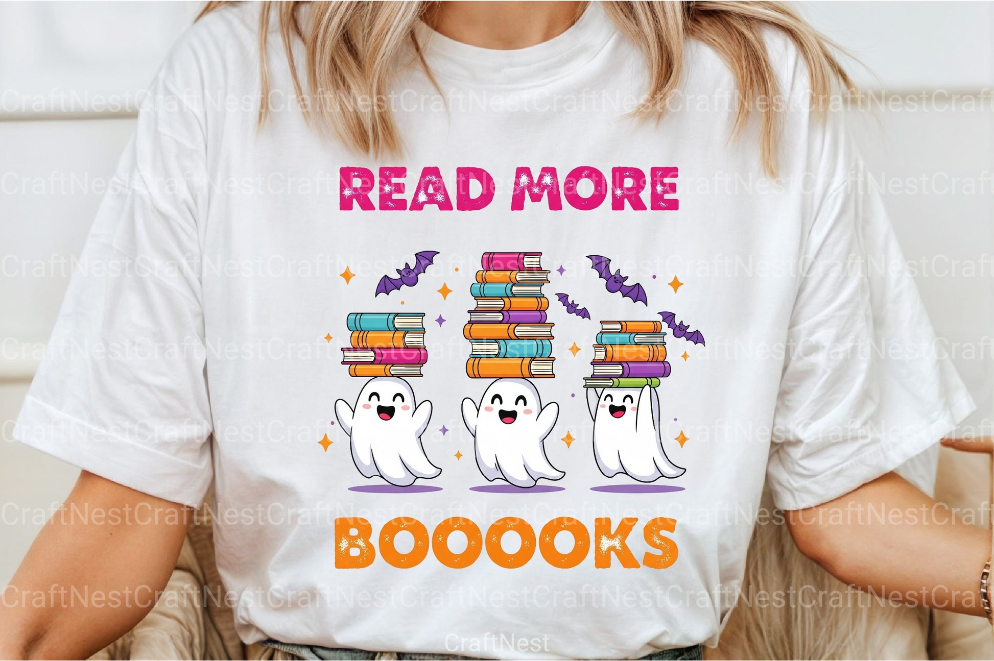 Read More Books Funny Halloween Clipart Bundle - CraftNest - Digital Crafting and Art