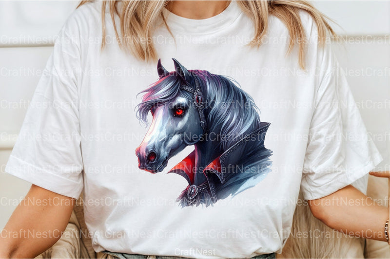 Halloween Horses Clipart Bundle 1 - CraftNest - Digital Crafting and Art