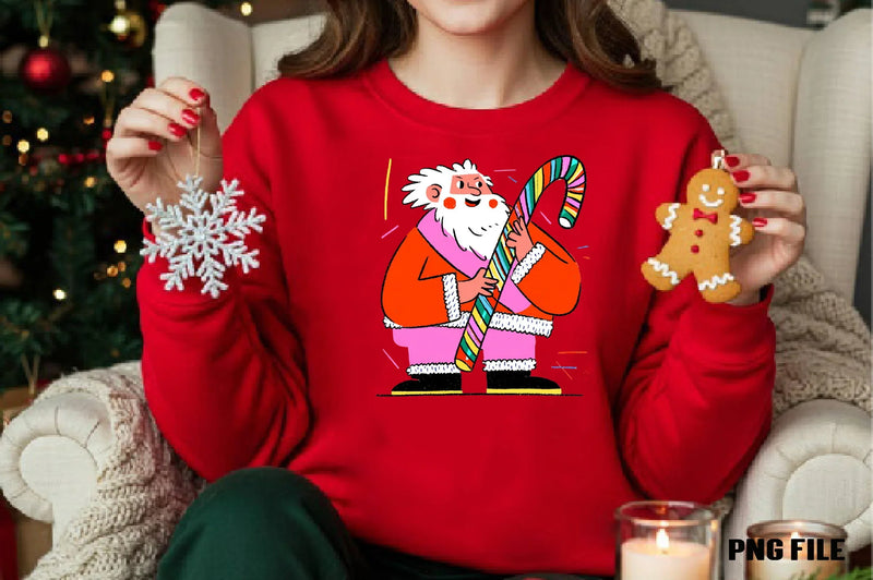 Retro Christmas Santa Clipart Bundle - CraftNest - Digital Crafting and Art
