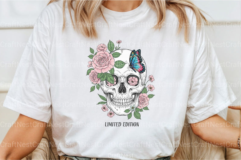 Floral Skull Limited Edition Clipart Bundle - CraftNest - Digital Crafting and Art