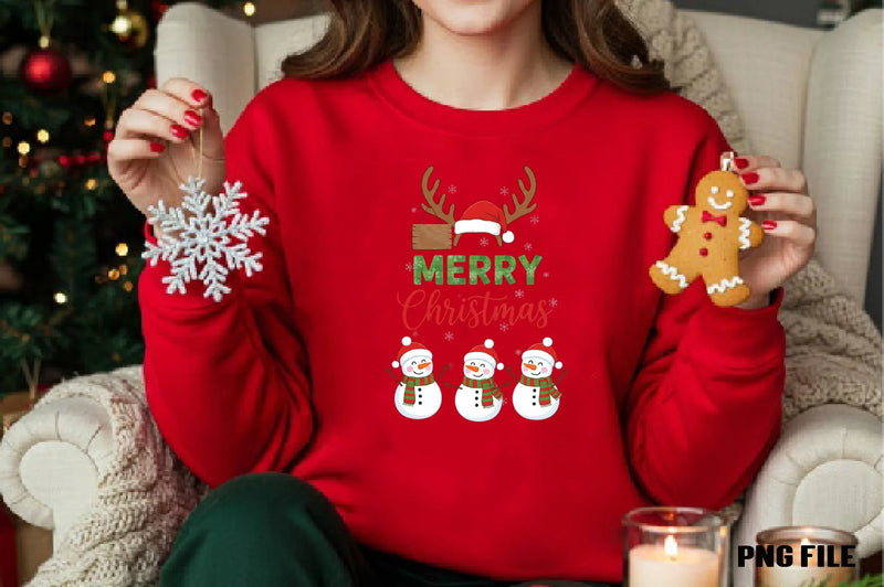 Merry Christmas Santa & Snowman Clipart Bundle - CraftNest - Digital Crafting and Art