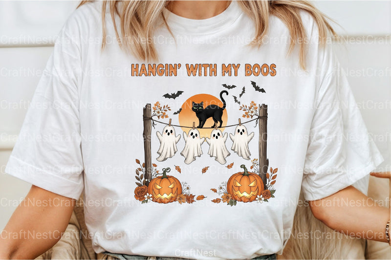 Hangin’ With My Boos: Cute Boo Clipart Bundle - CraftNest - Digital Crafting and Art