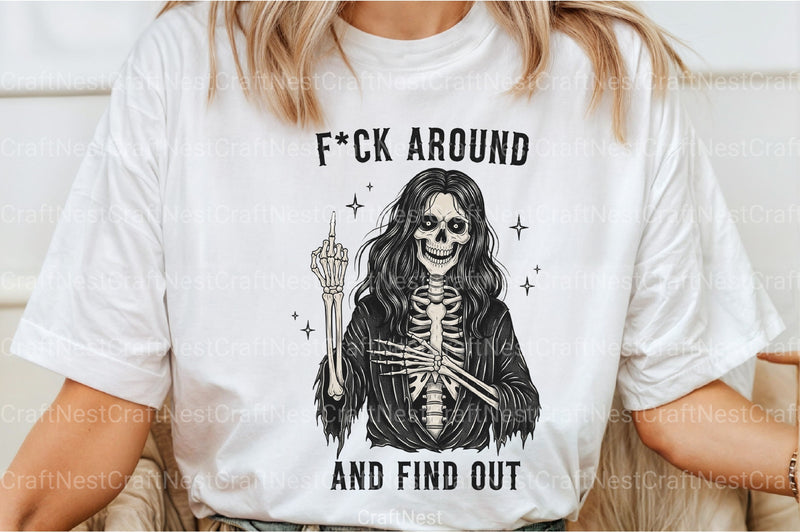 Funny Halloween Sassy Skeleton Clipart Bundle - CraftNest - Digital Crafting and Art