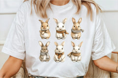 Cartoon Rabbit Clipart Bundle - CraftNest - Digital Crafting and Art