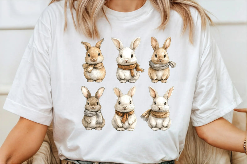 Cartoon Rabbit Clipart Bundle - CraftNest - Digital Crafting and Art