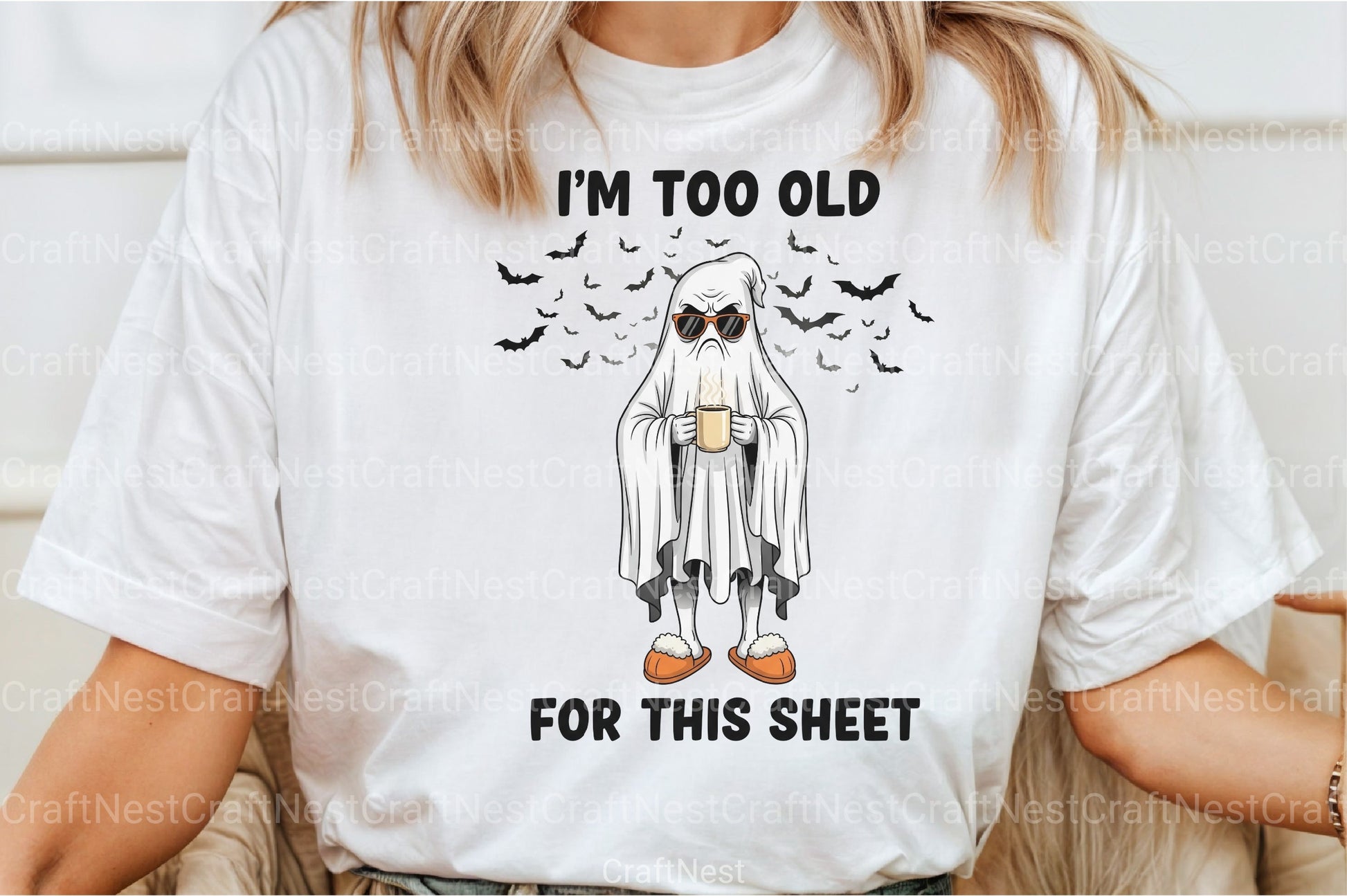 Funny Sarcastic Sheet Ghost Halloween Clipart Bundle - CraftNest - Digital Crafting and Art