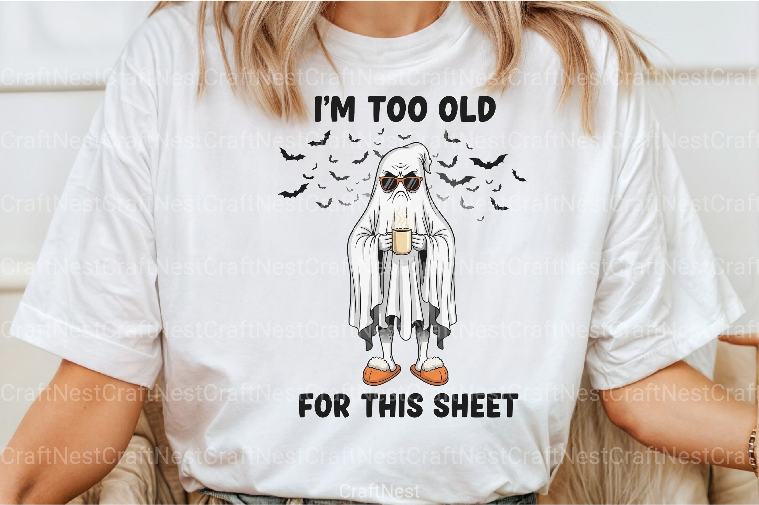 Funny Sarcastic Sheet Ghost Halloween Clipart Bundle - CraftNest - Digital Crafting and Art