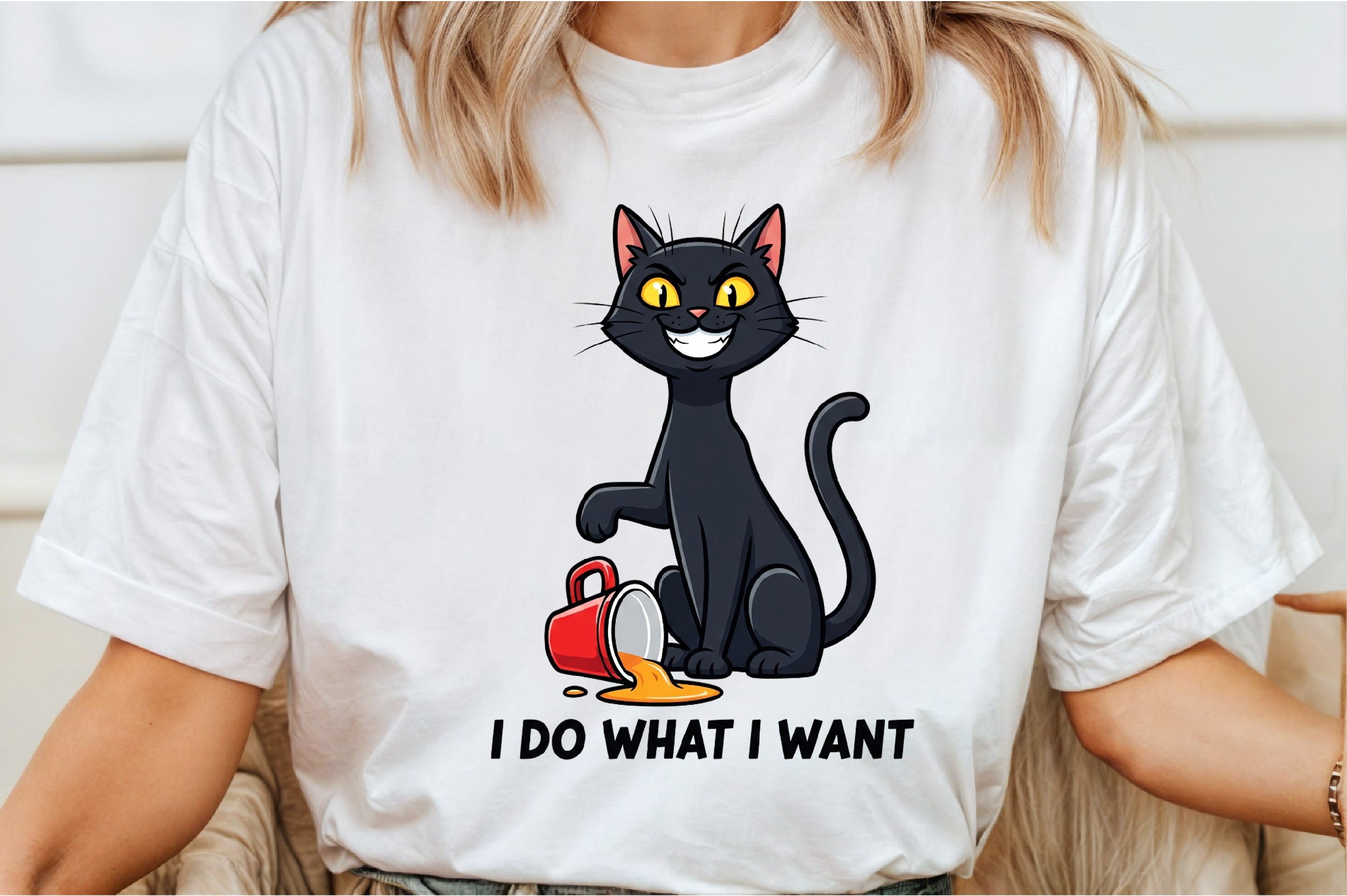 I Do What I Want Funny Cat Clipart Bundle