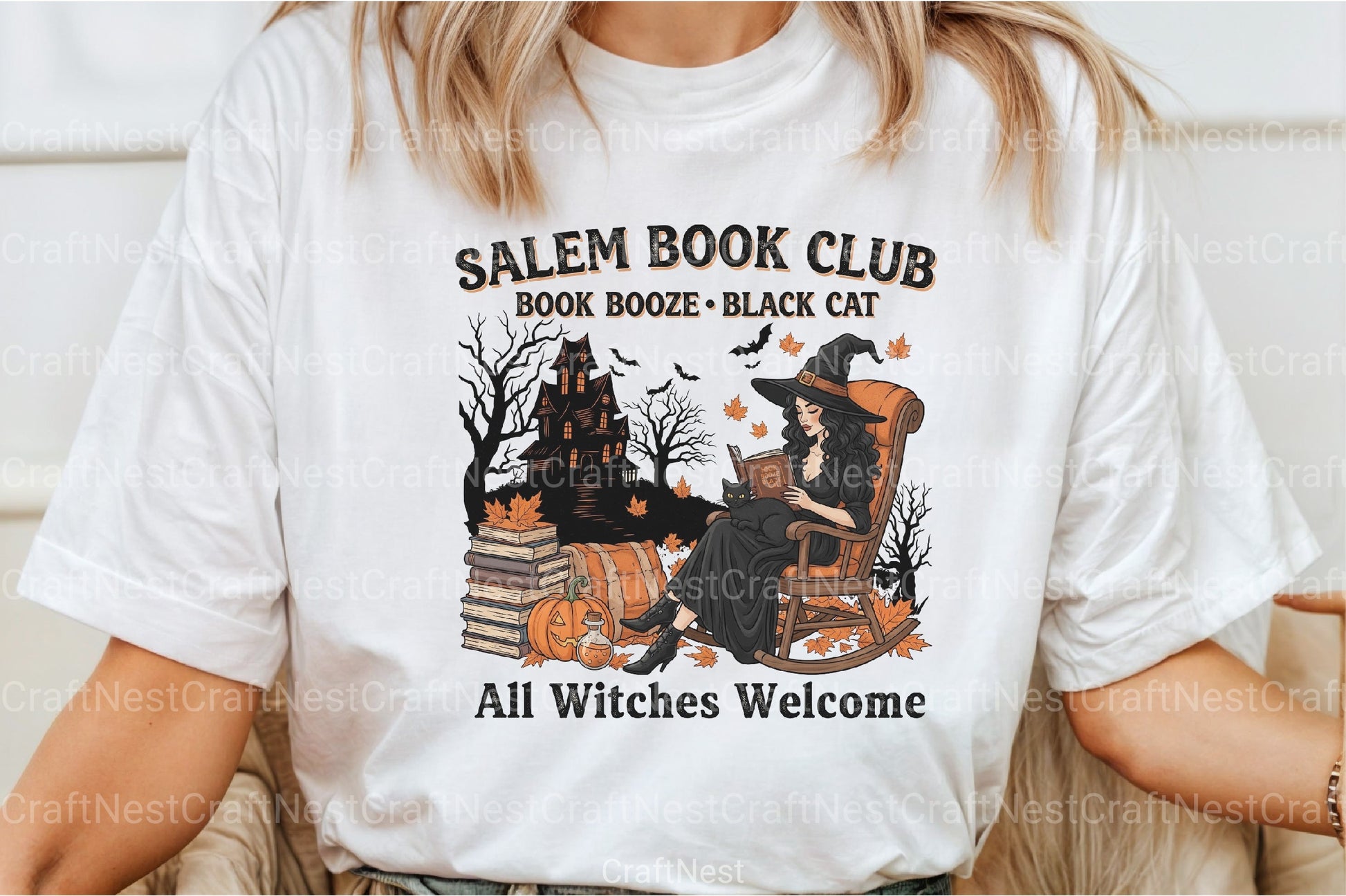 Halloween Witch Salem Book Club Clipart Bundle - CraftNest - Digital Crafting and Art
