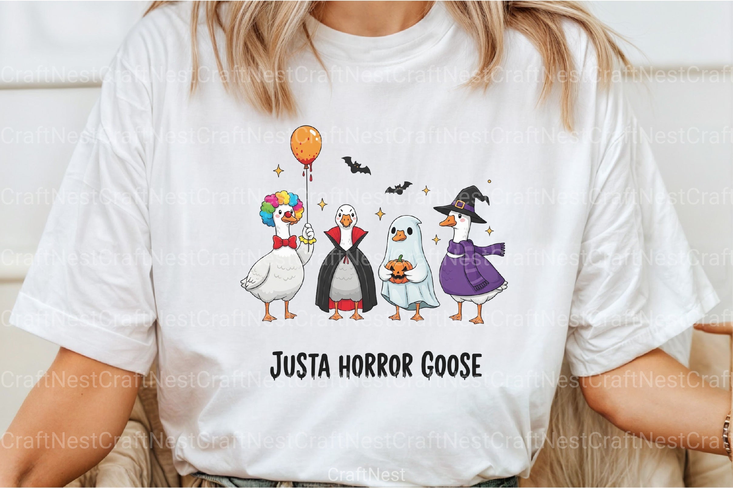 Funny Halloween Horror Goose Clipart Bundle - CraftNest - Digital Crafting and Art
