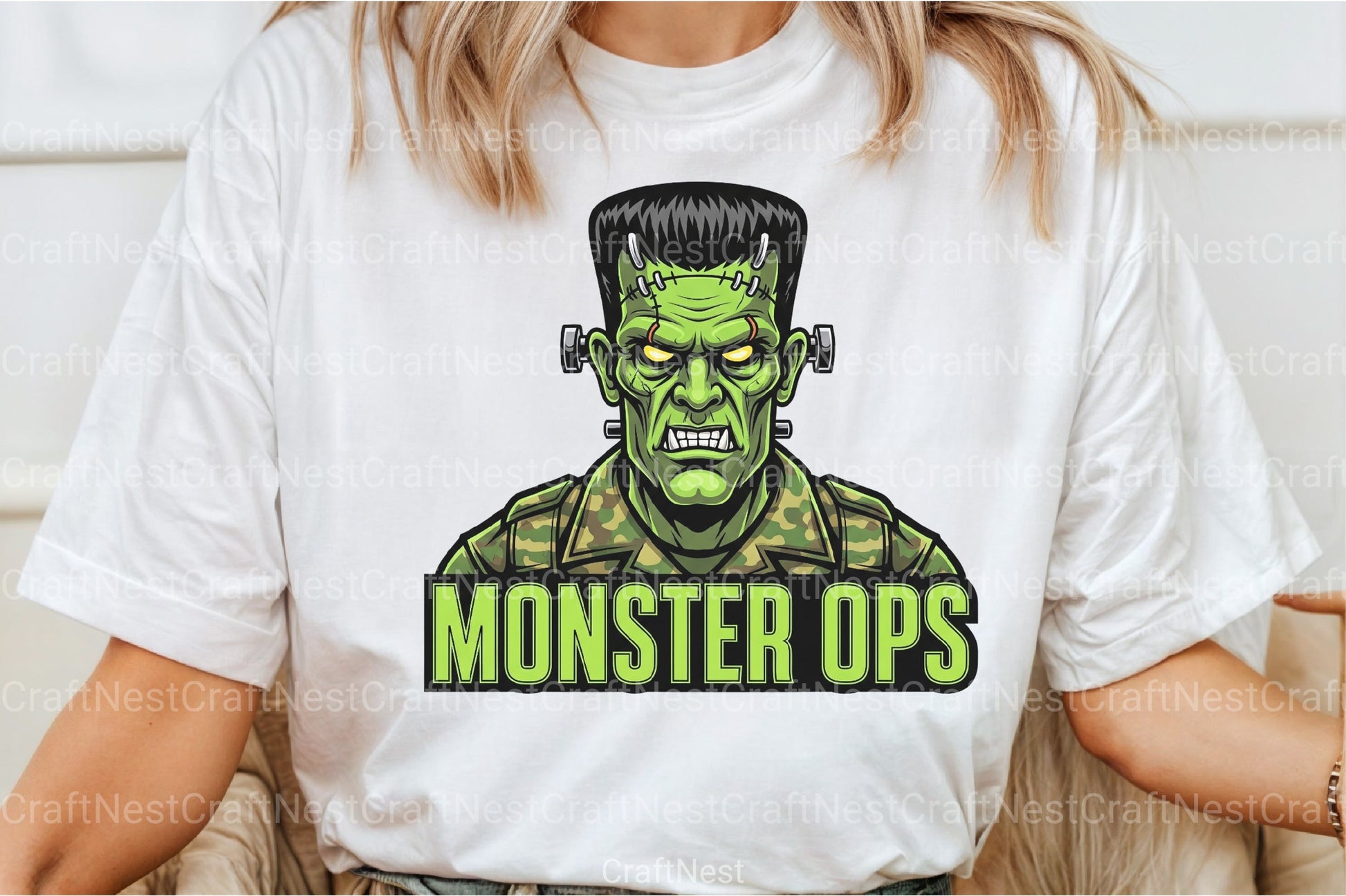 Camo Monster Halloween Clipart Bundle - CraftNest - Digital Crafting and Art