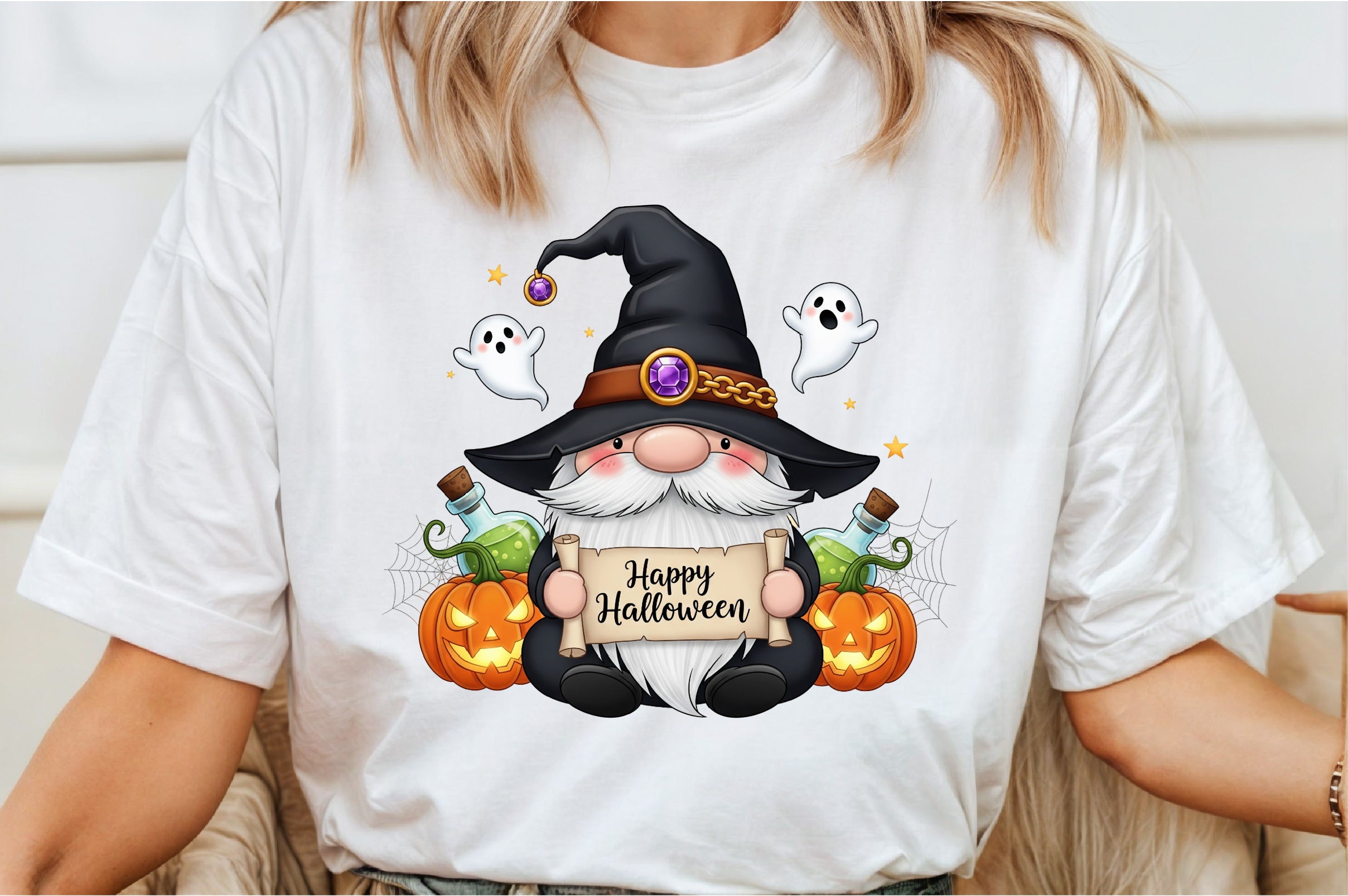 Happy Halloween Gnome Clipart Bundle