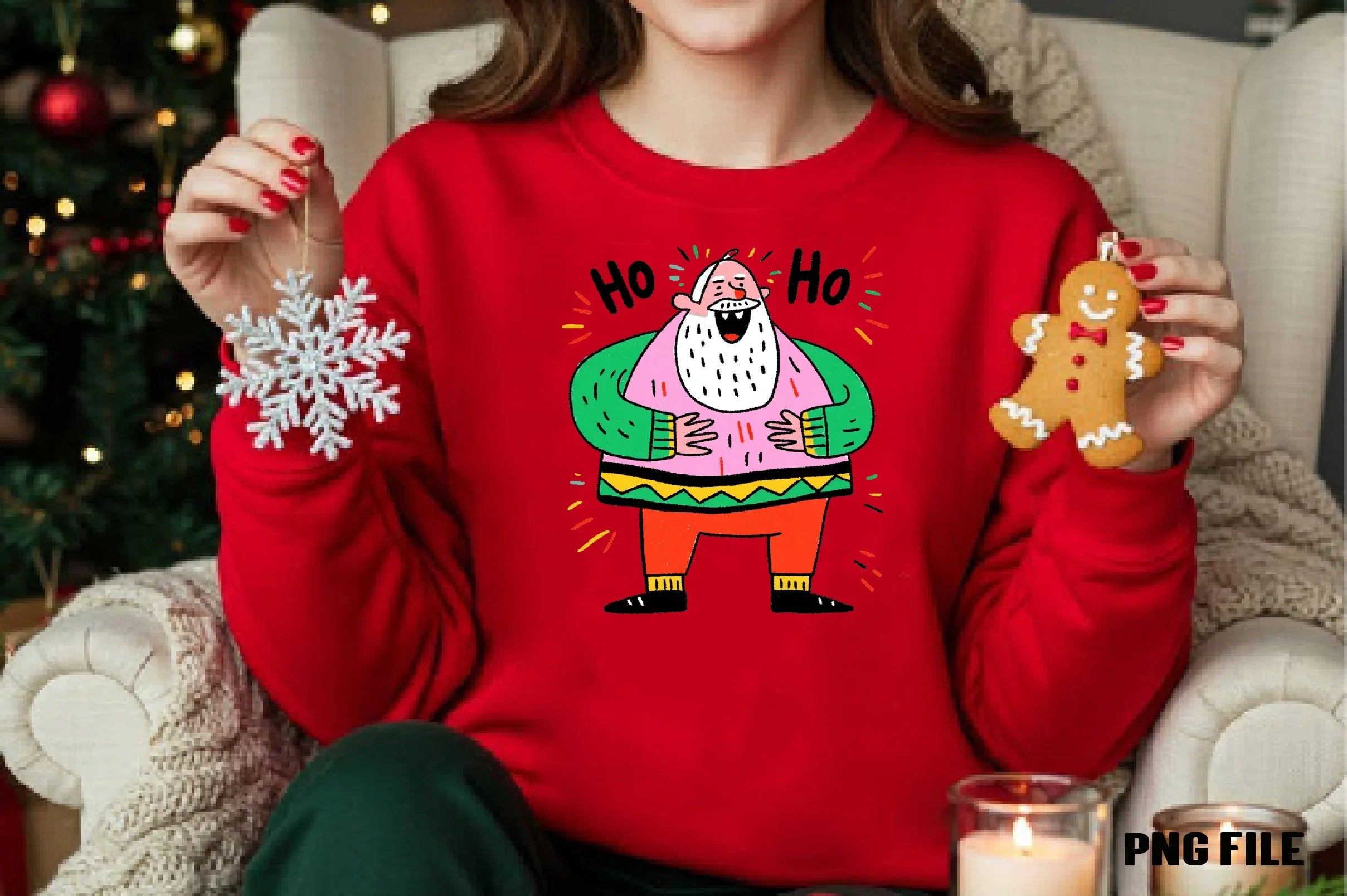 Retro Funny Christmas Santa Clipart Bundle - CraftNest - Digital Crafting and Art