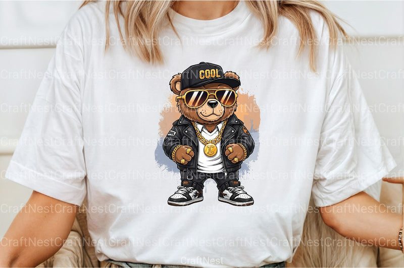 Funny Hip Hop Bear Clipart Bundle - CraftNest - Digital Crafting and Art