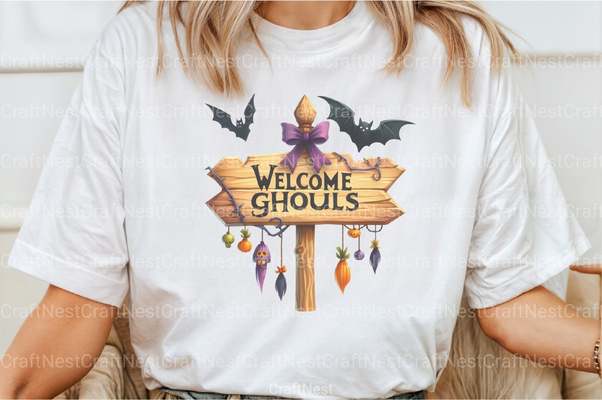 Welcome Ghouls Clipart Bundle - CraftNest - Digital Crafting and Art