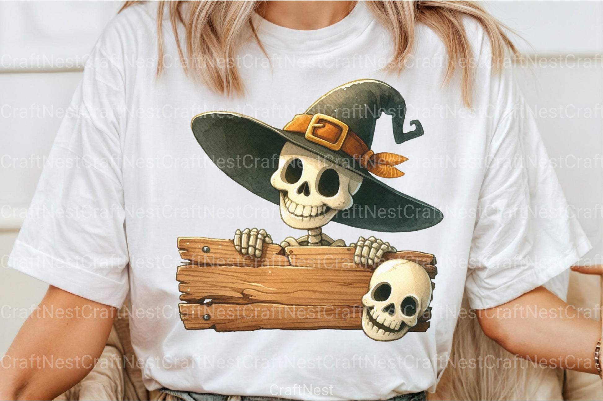 Funny Skeleton Peeking Clipart Bundle 7 - CraftNest - Digital Crafting and Art