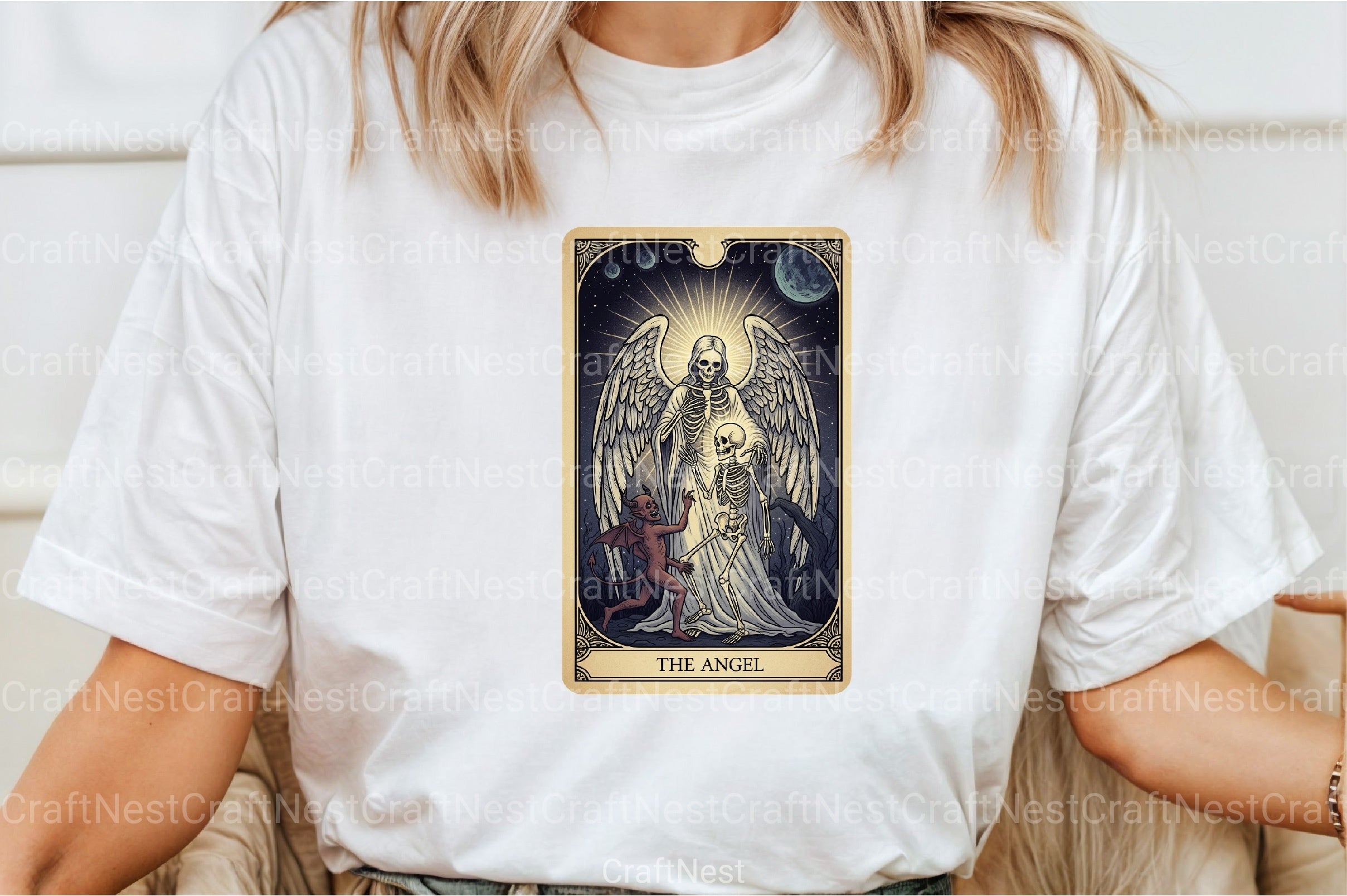 Angel Halloween Tarot Card Clipart Bundle - CraftNest - Digital Crafting and Art