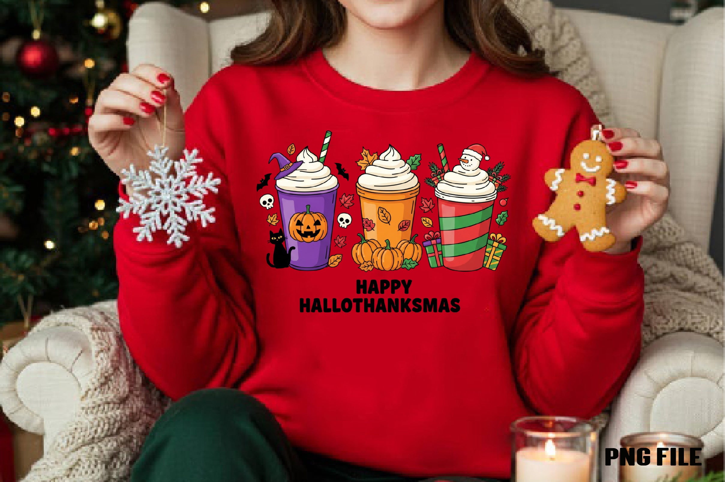 Happy Hallothanksmas Clipart Bundle