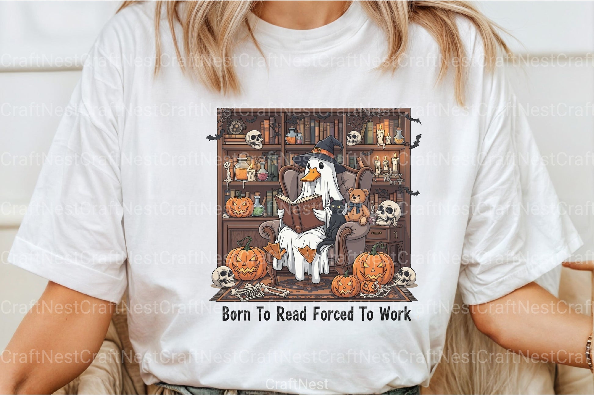 Goose Reading Book Halloween Clipart Bundle - CraftNest - Digital Crafting and Art