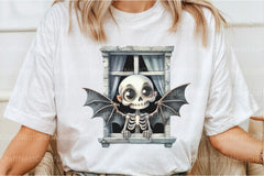 Funny Skeleton Peeking Clipart Bundle 5 - CraftNest - Digital Crafting and Art