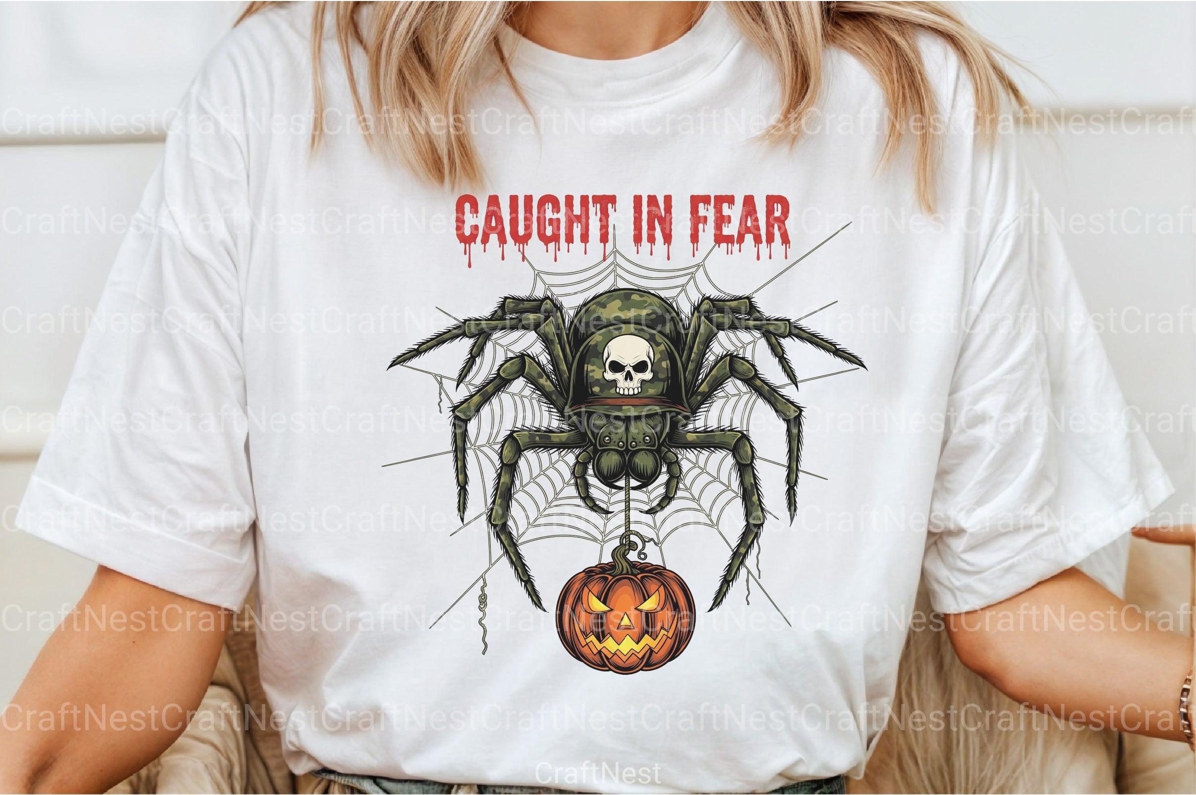 Camo Spider Halloween Clipart Bundle - CraftNest - Digital Crafting and Art