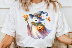 Cute Funny Ghost Pumpkin Halloween Clipart Bundle - CraftNest - Digital Crafting and Art