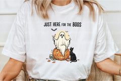 Halloween Ghost Clipart Bundle: Just Here For The Boos - CraftNest - Digital Crafting and Art