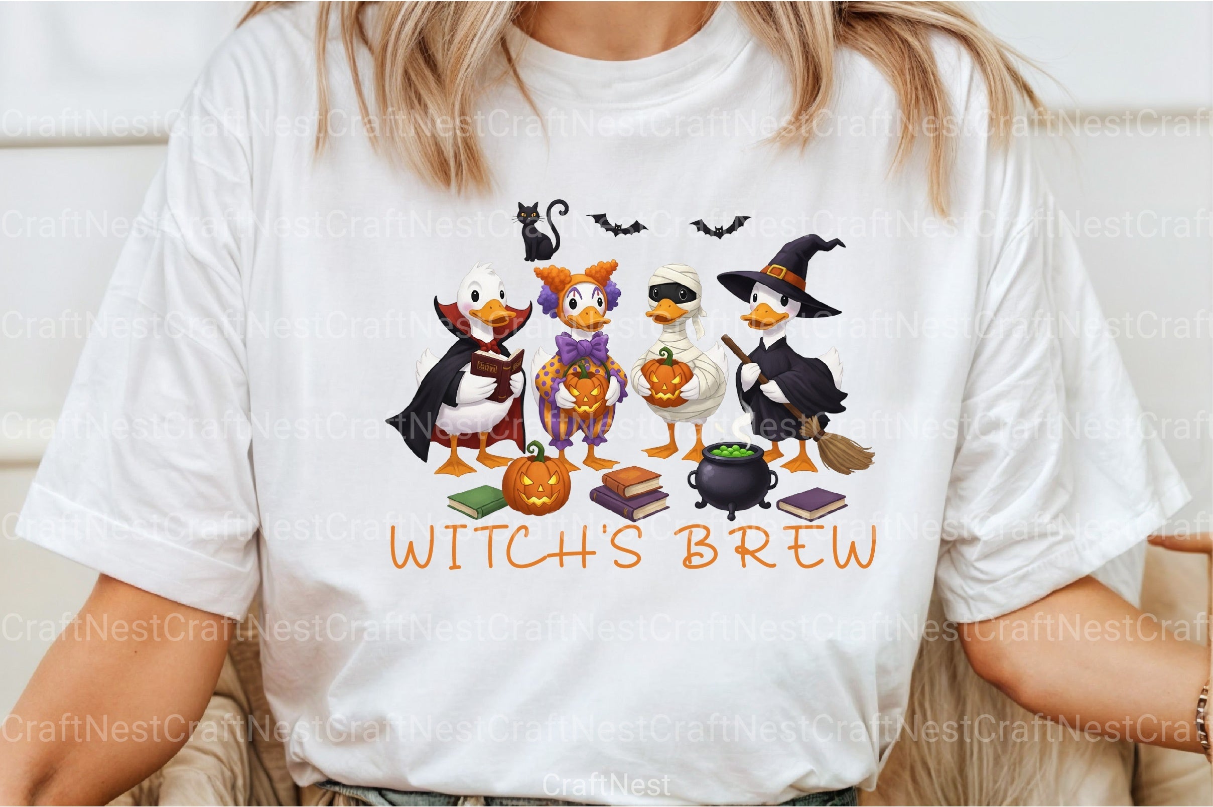 Honk Trick or Treat: Spooky Goose Clipart Bundle - CraftNest - Digital Crafting and Art