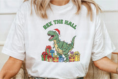 Rex The Halls: Dinosaur Christmas Clipart Bundle - CraftNest - Digital Crafting and Art