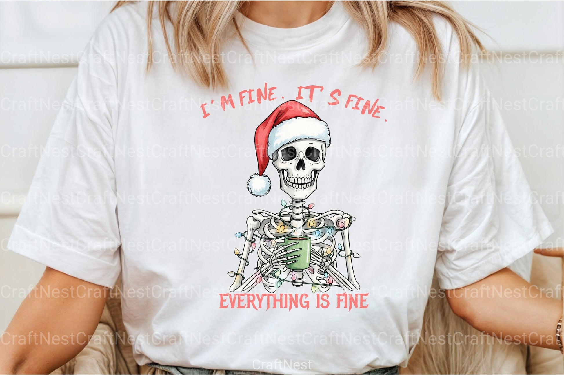 I'm Fine It's Christmas Clipart Bundle 99 - CraftNest - Digital Crafting and Art