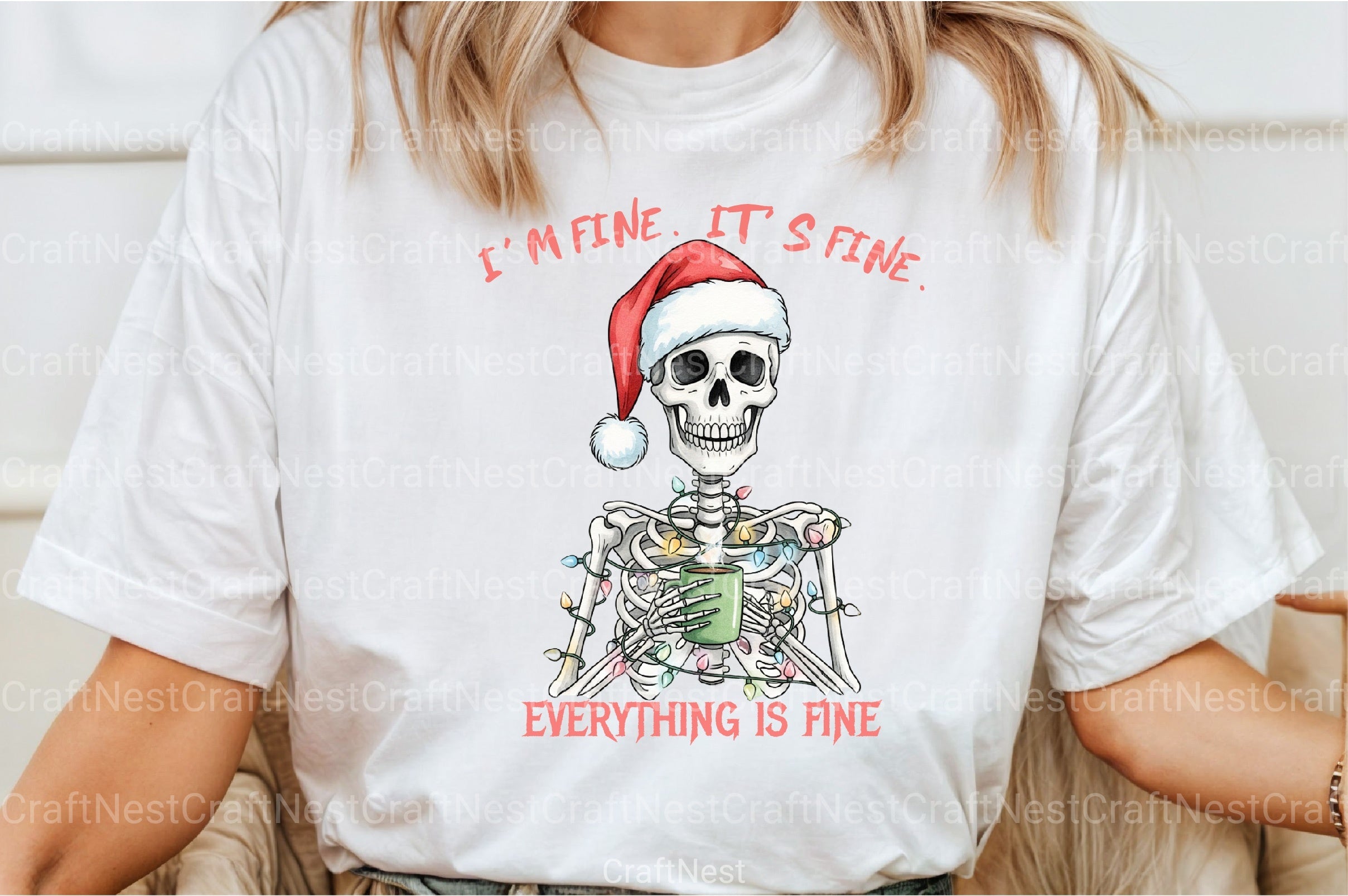 I'm Fine It's Christmas Clipart Bundle 99 - CraftNest - Digital Crafting and Art