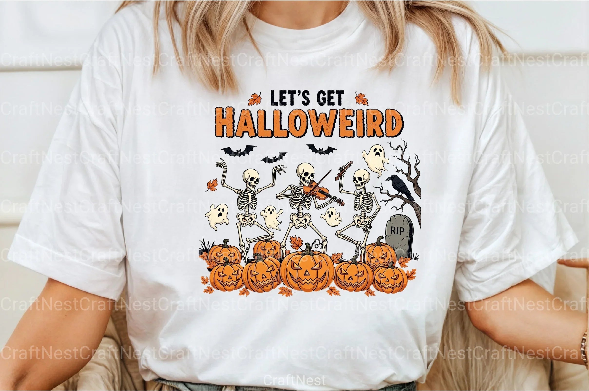 Halloweird Halloween Skeleton Clipart Bundle - CraftNest - Digital Crafting and Art