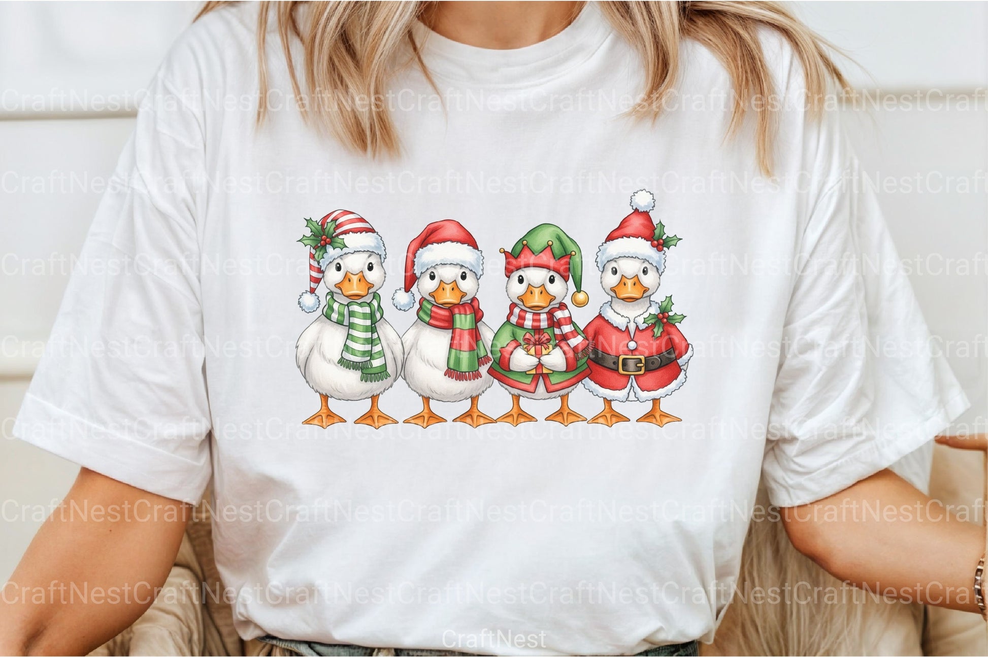 Christmas Chickens Clipart Bundle 2 - CraftNest - Digital Crafting and Art