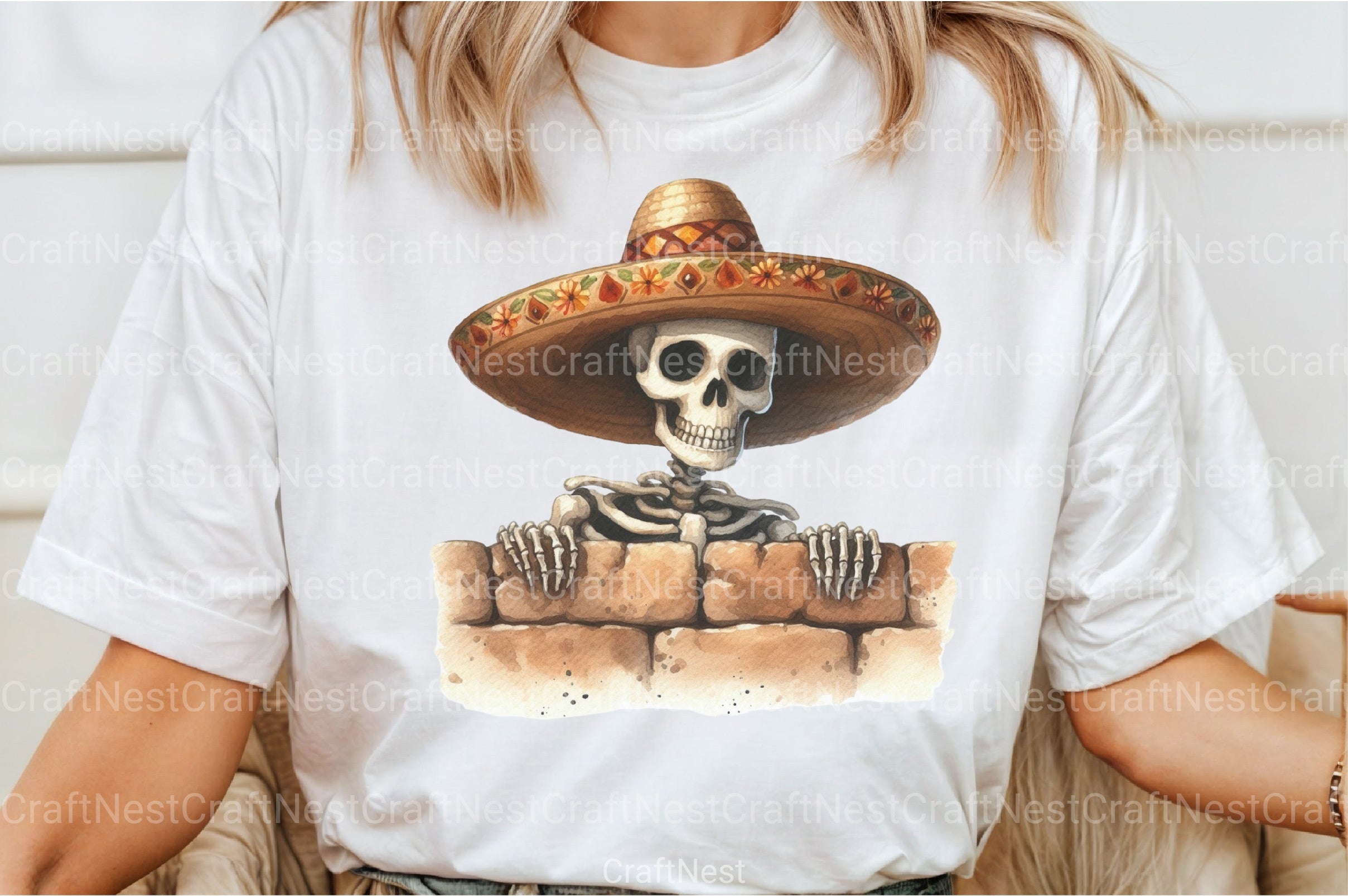 Funny Skeleton Peeking Clipart Bundle 12 - CraftNest - Digital Crafting and Art