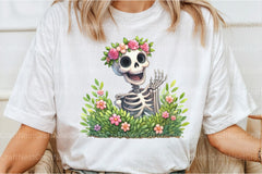 Funny Skeleton Peeking Clipart Bundle 10 - CraftNest - Digital Crafting and Art