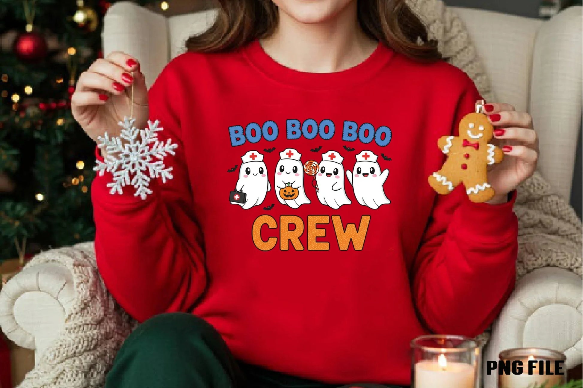 Boo Crew Ghost Nurse Clipart Bundle - CraftNest - Digital Crafting and Art