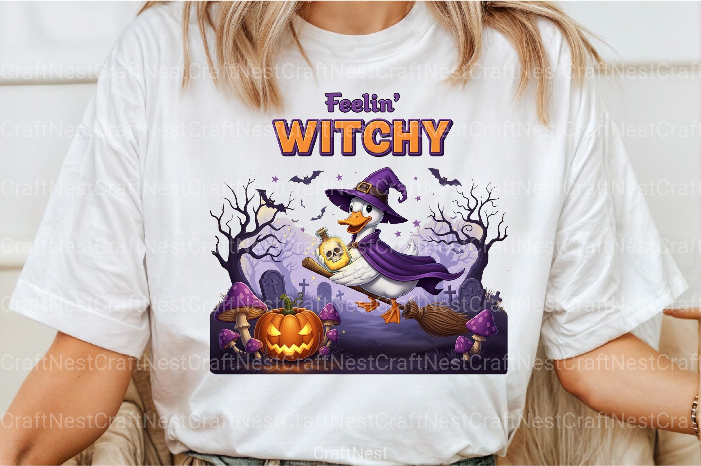 Halloween Witch Goose Clipart Bundle - Feelin' Witchy - CraftNest - Digital Crafting and Art