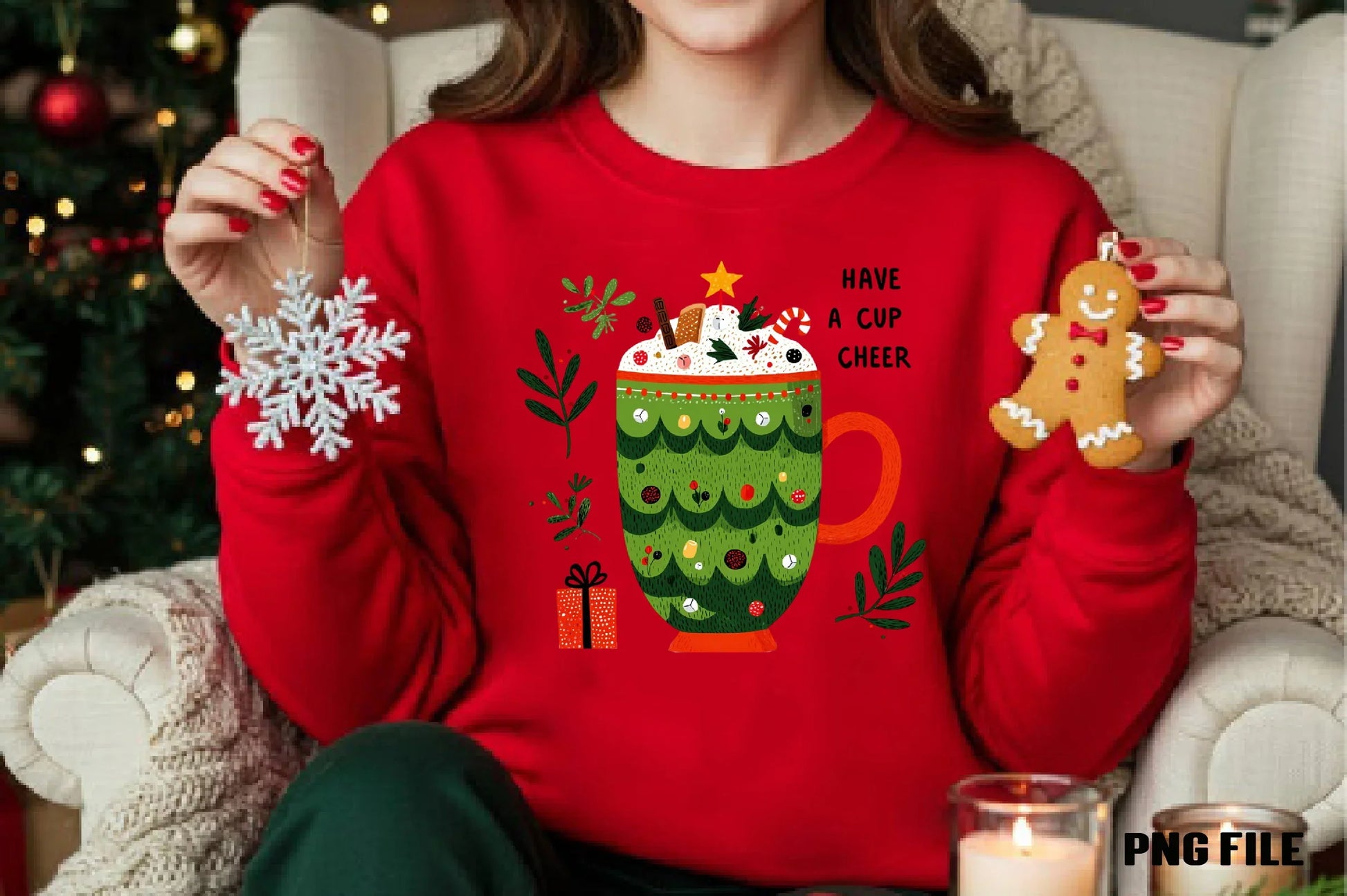 Festive Christmas Clipart Bundle: Have A Cup Of Cheer - CraftNest - Digital Crafting and Art