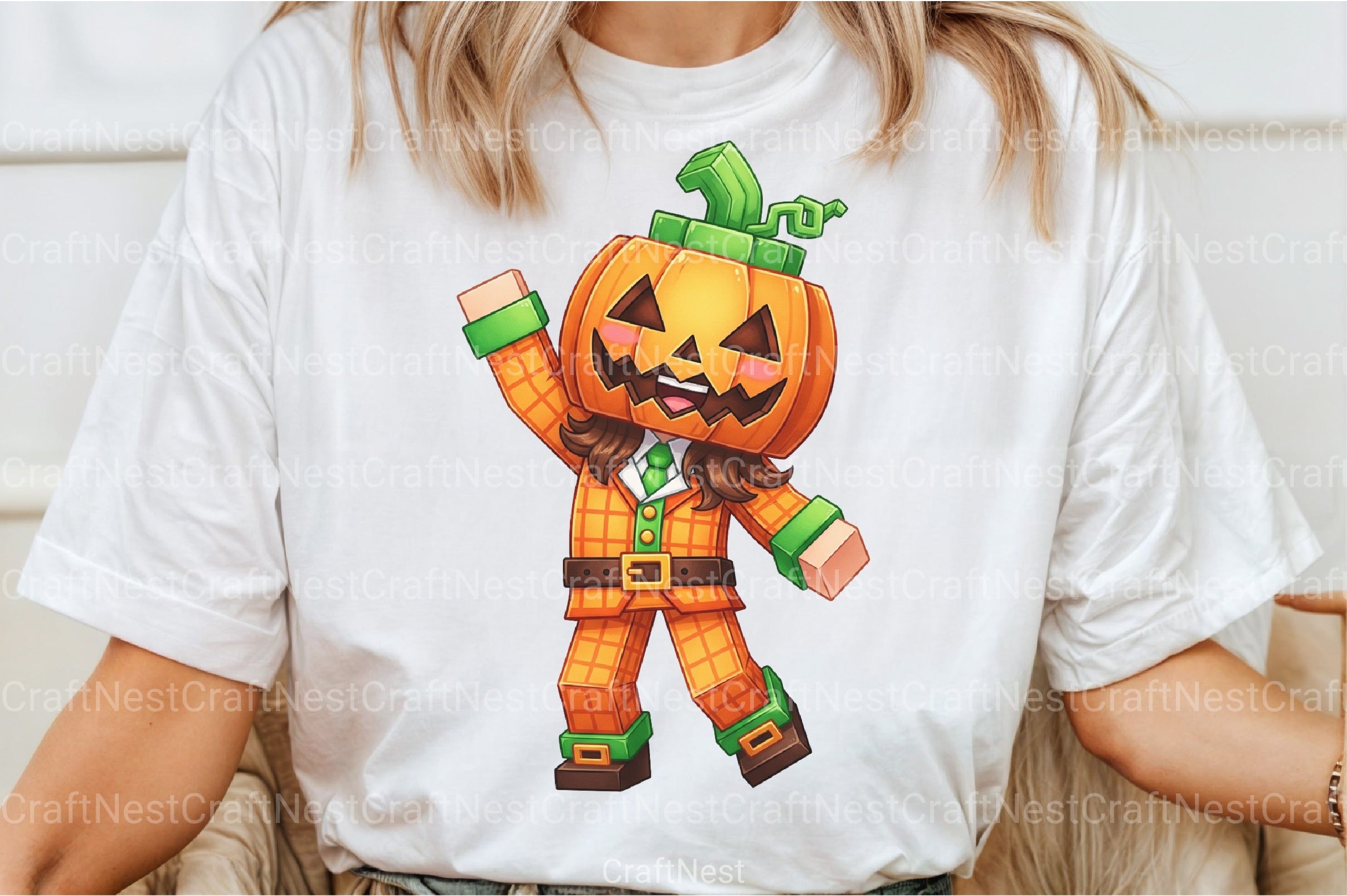 Minecraft Boy Dabbing Halloween Clipart Bundle - CraftNest - Digital Crafting and Art