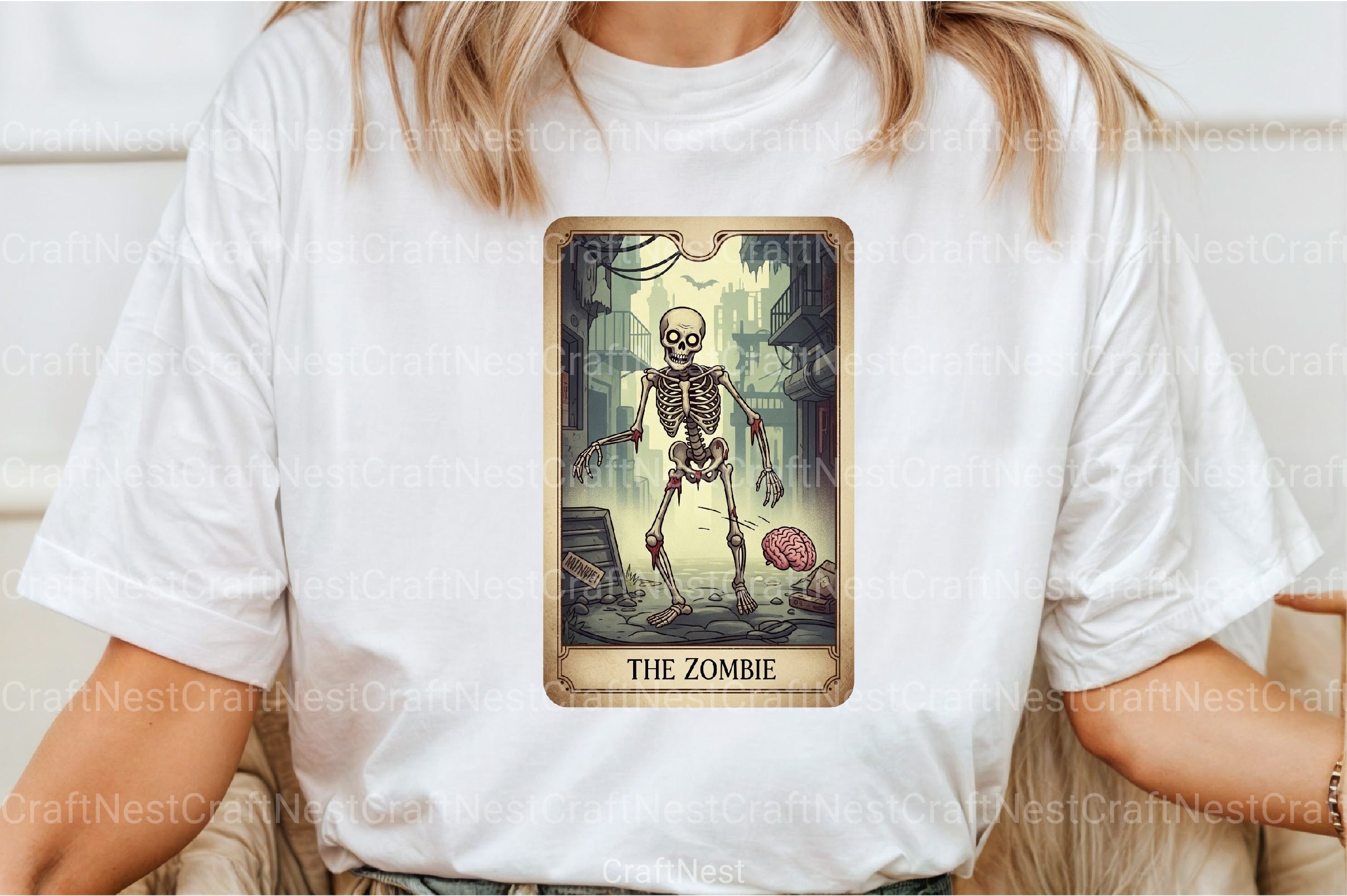 Zombie Halloween Tarot Card Clipart Bundle - CraftNest - Digital Crafting and Art