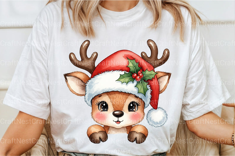 Christmas Reindeer Clipart Bundle 1 - CraftNest - Digital Crafting and Art