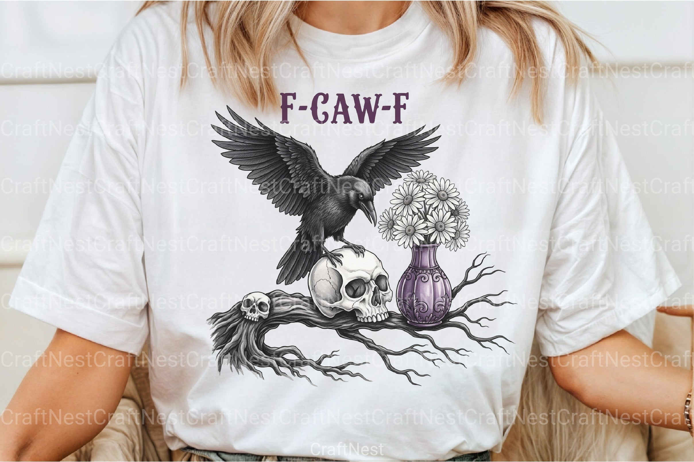 Funny Crow & Raven Caw Halloween Clipart Bundle - CraftNest - Digital Crafting and Art
