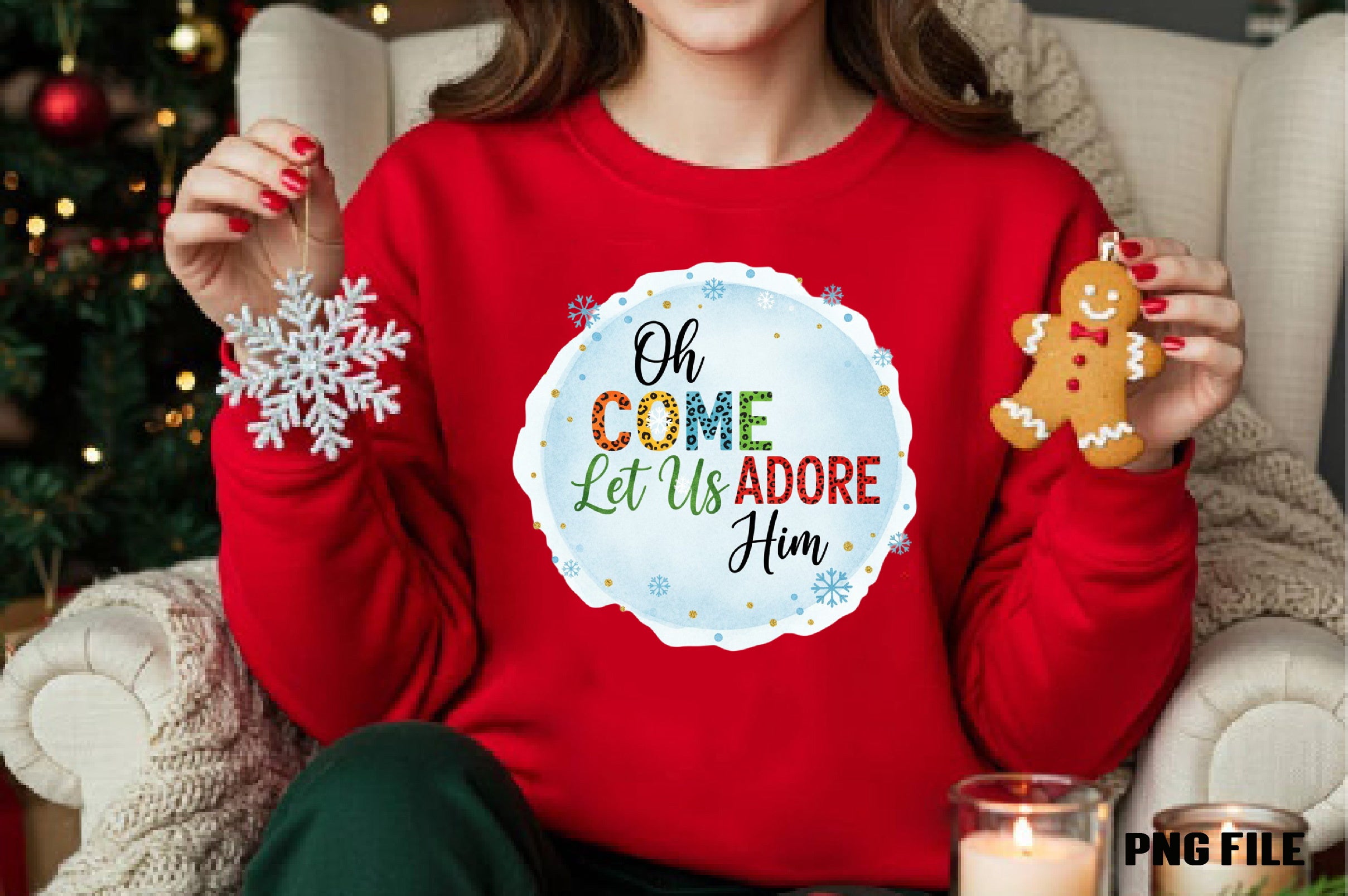 Oh Come Let Us Adore Him Clipart Bundle